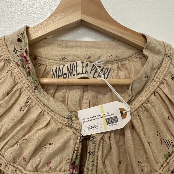 MAGNOLIA PEARL LINEN LONG SLEEVE, LONG JACKET/COAT - Picture 1 of 7